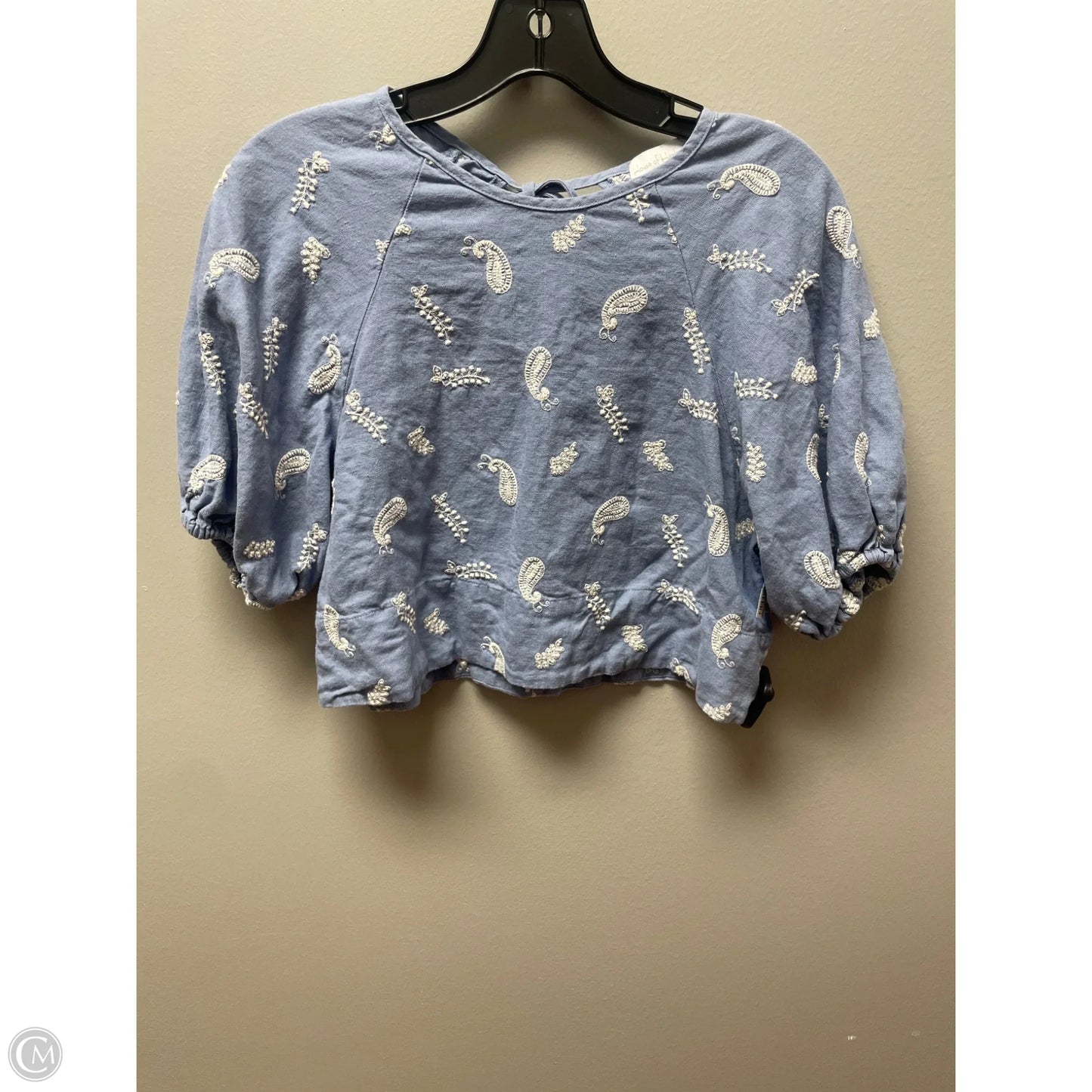 Top Short Sleeve By House Of Harlow In Paisley Print, Size: Xs