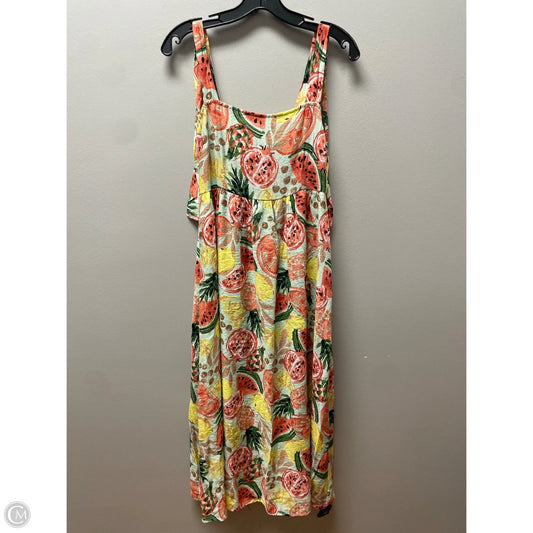 Dress Casual Midi By Clothes Mentor In Multi-colored, Size: M