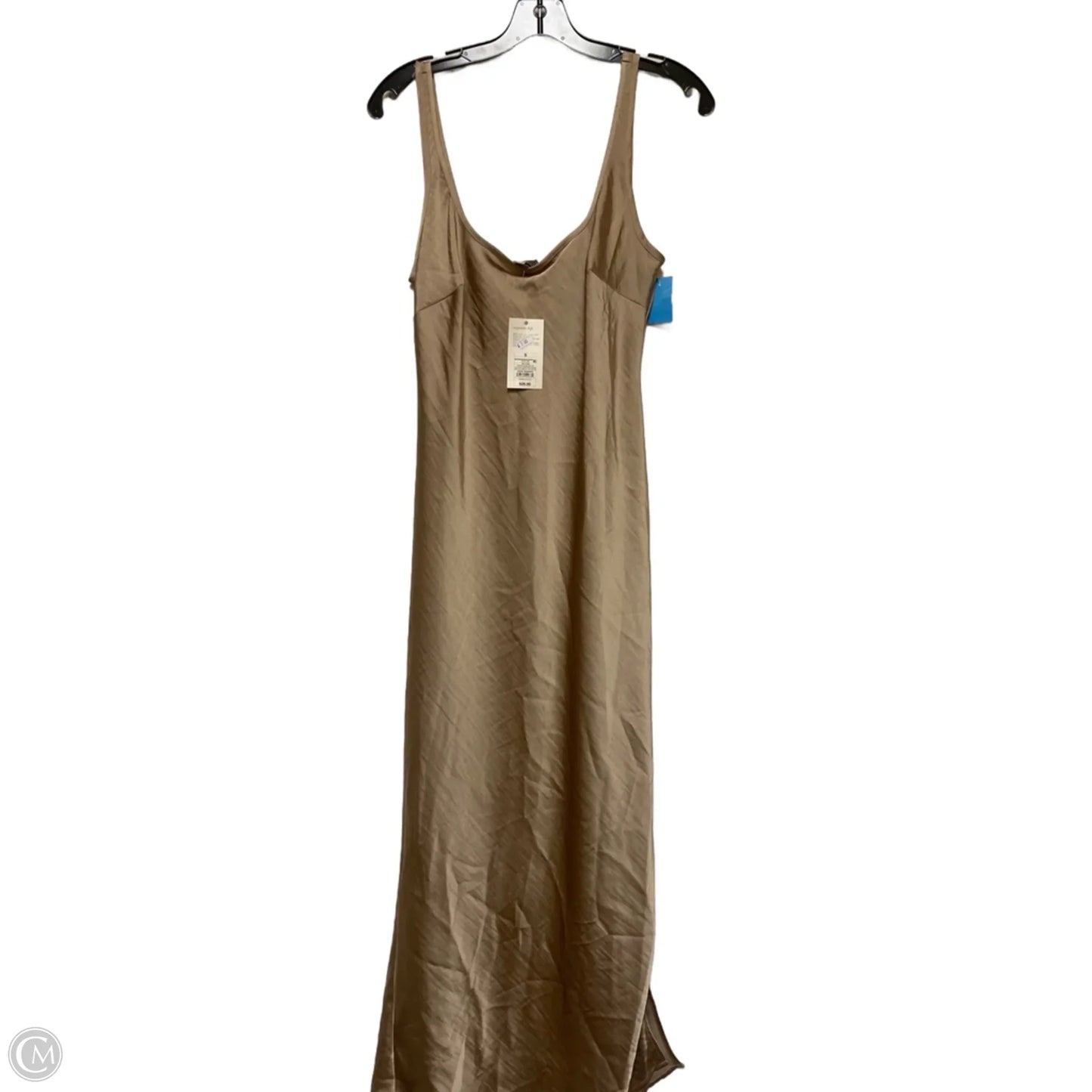 Dress Casual Midi By A New Day In Tan, Size: S
