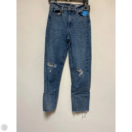 Jeans Straight By Rag And Bone In Blue Denim, Size: 6