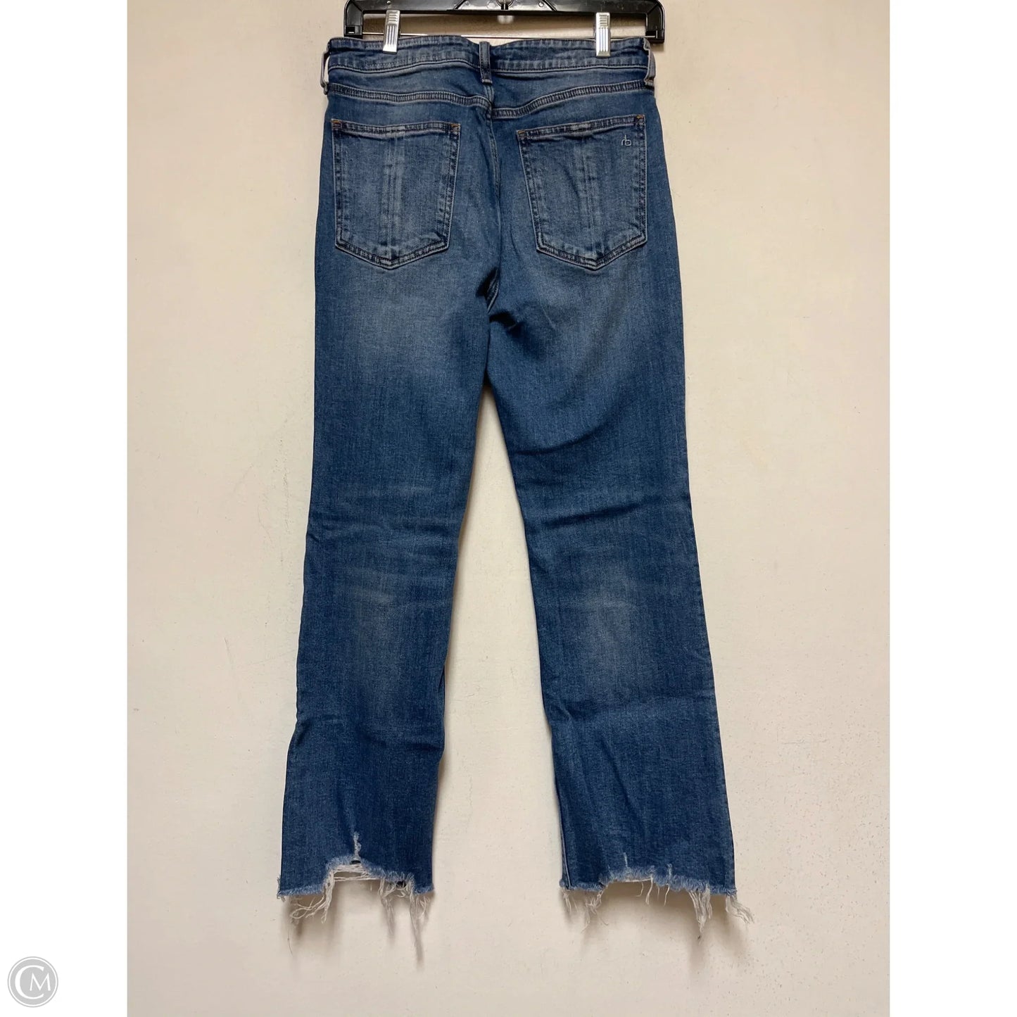 Jeans Straight By Rag And Bone In Blue Denim, Size: 6