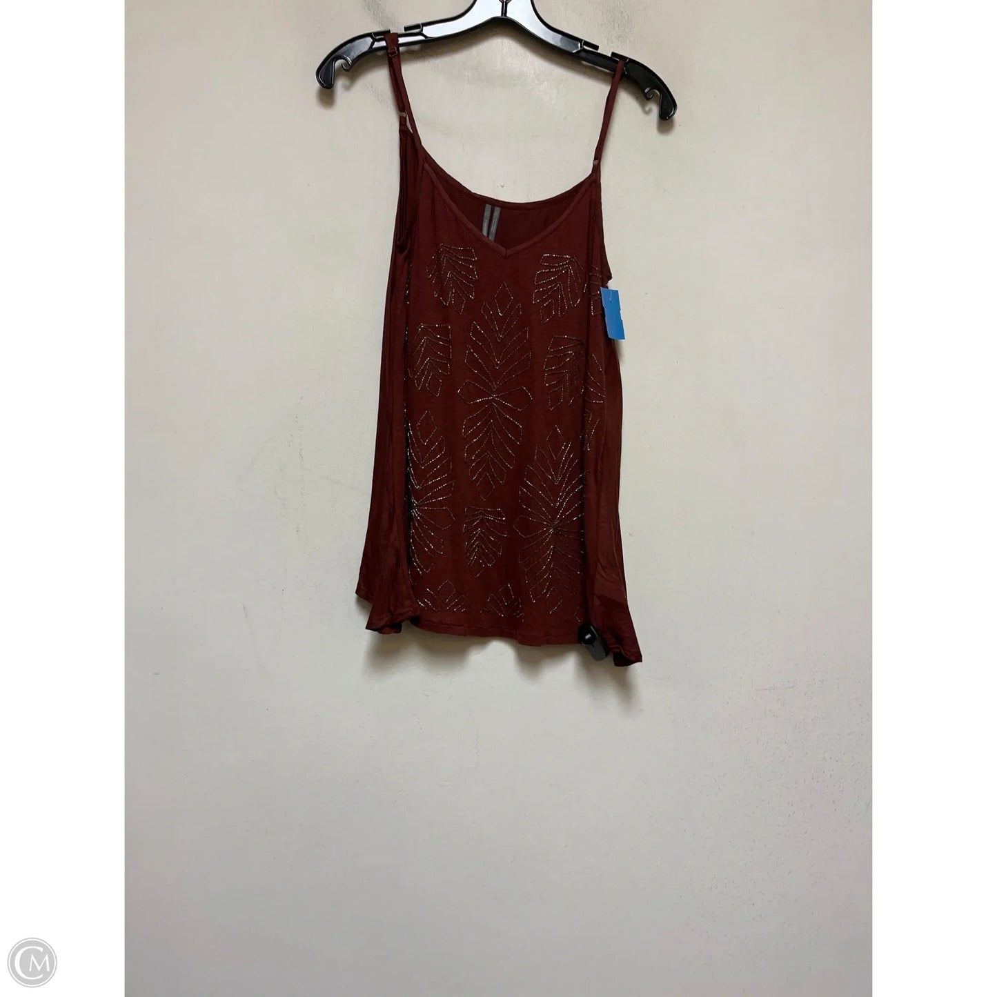 Top Sleeveless By Anthropologie In Brown, Size: S