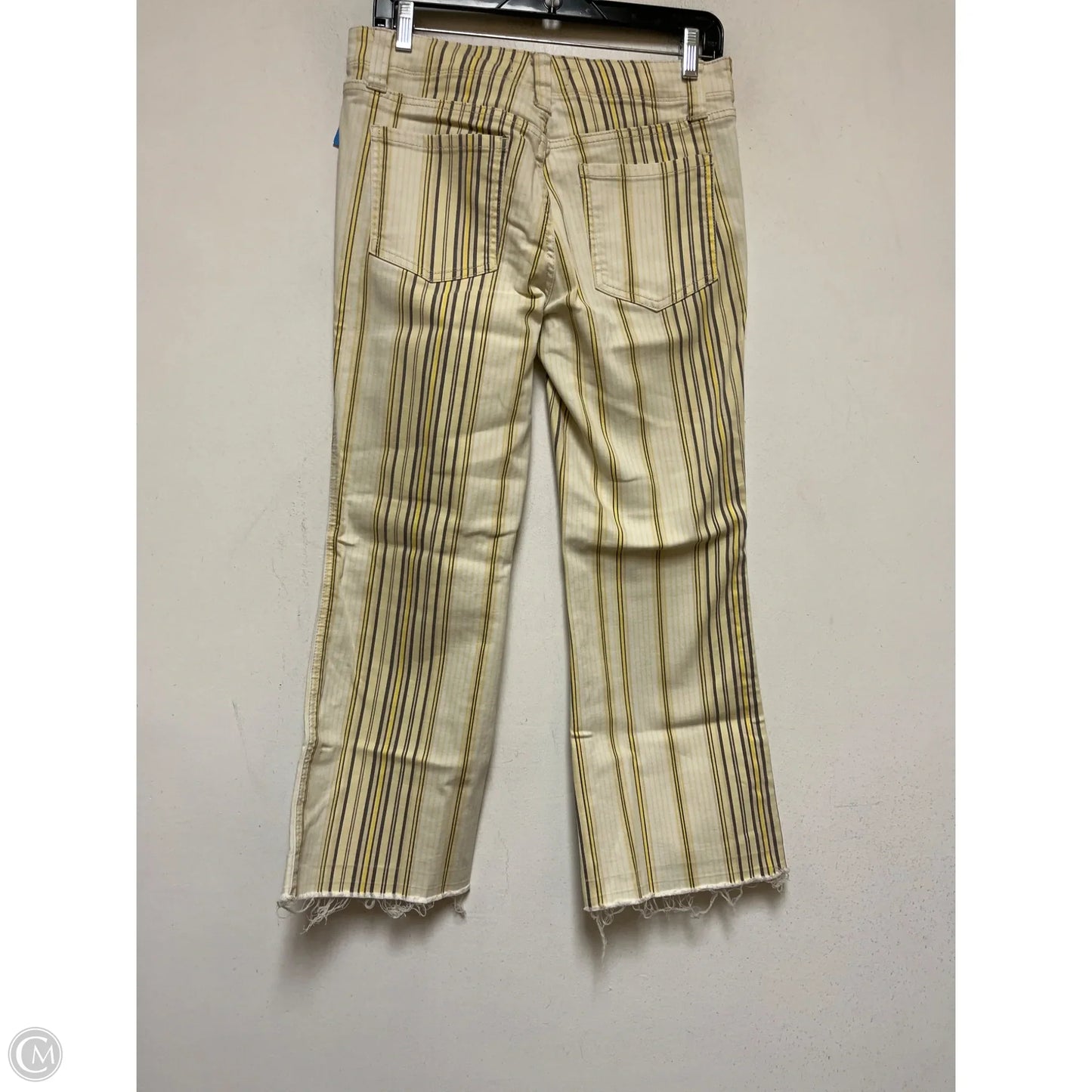 Jeans Wide Leg By We The Free In Striped Pattern, Size: 6