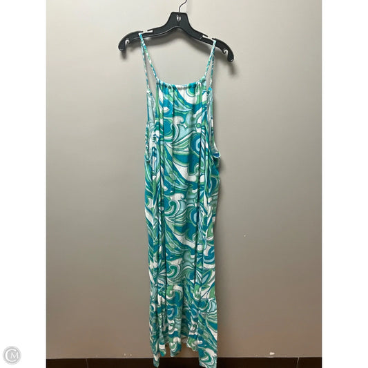Dress Casual Maxi By Blue Island In Blue & Green, Size: Xl