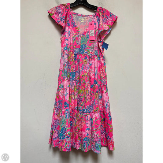 Dress Designer By Lilly Pulitzer In Green & Pink, Size: Xs