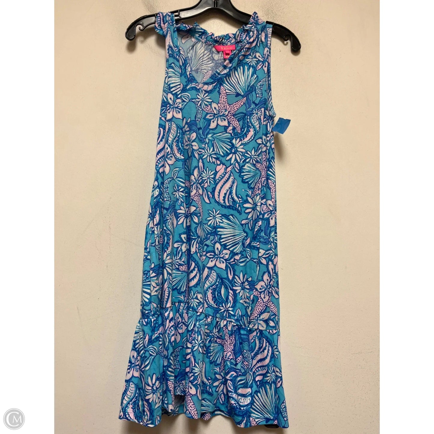 Dress Designer By Lilly Pulitzer In Blue & Pink, Size: Xs