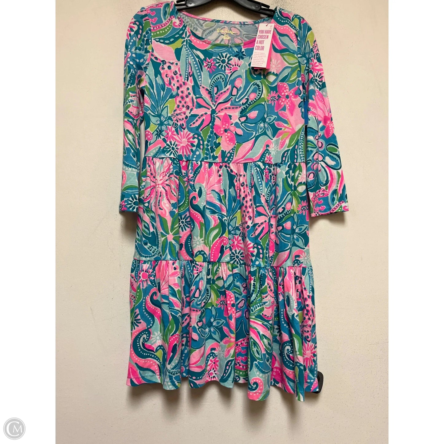 Dress Designer By Lilly Pulitzer In Blue & Pink, Size: Xxs