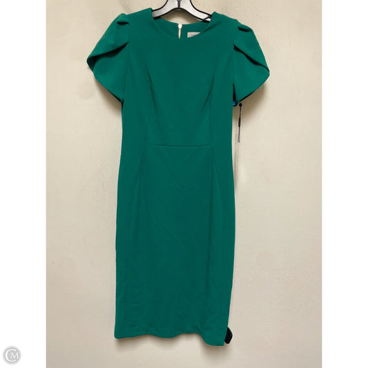 Dress Casual Midi By Calvin Klein In Green, Size: S