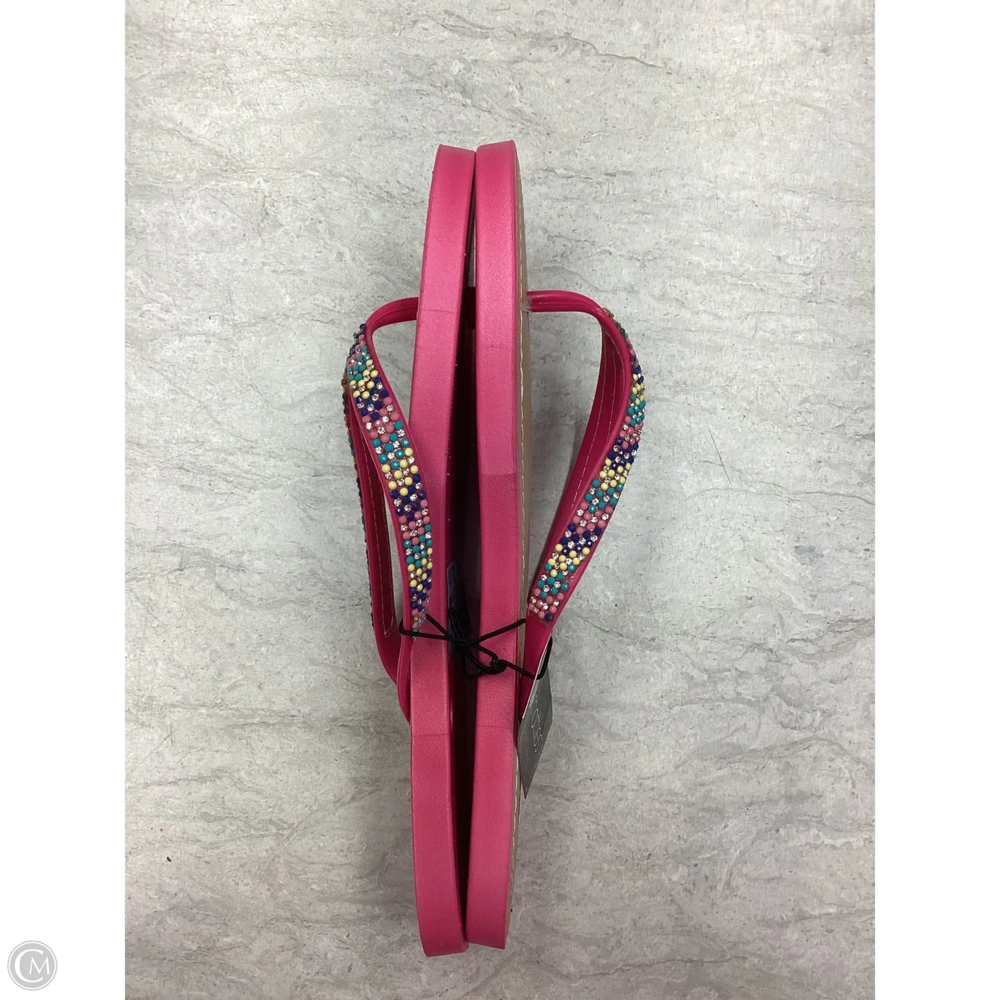 Sandals Flip Flops By Clothes Mentor In Blue & Pink, Size: 9