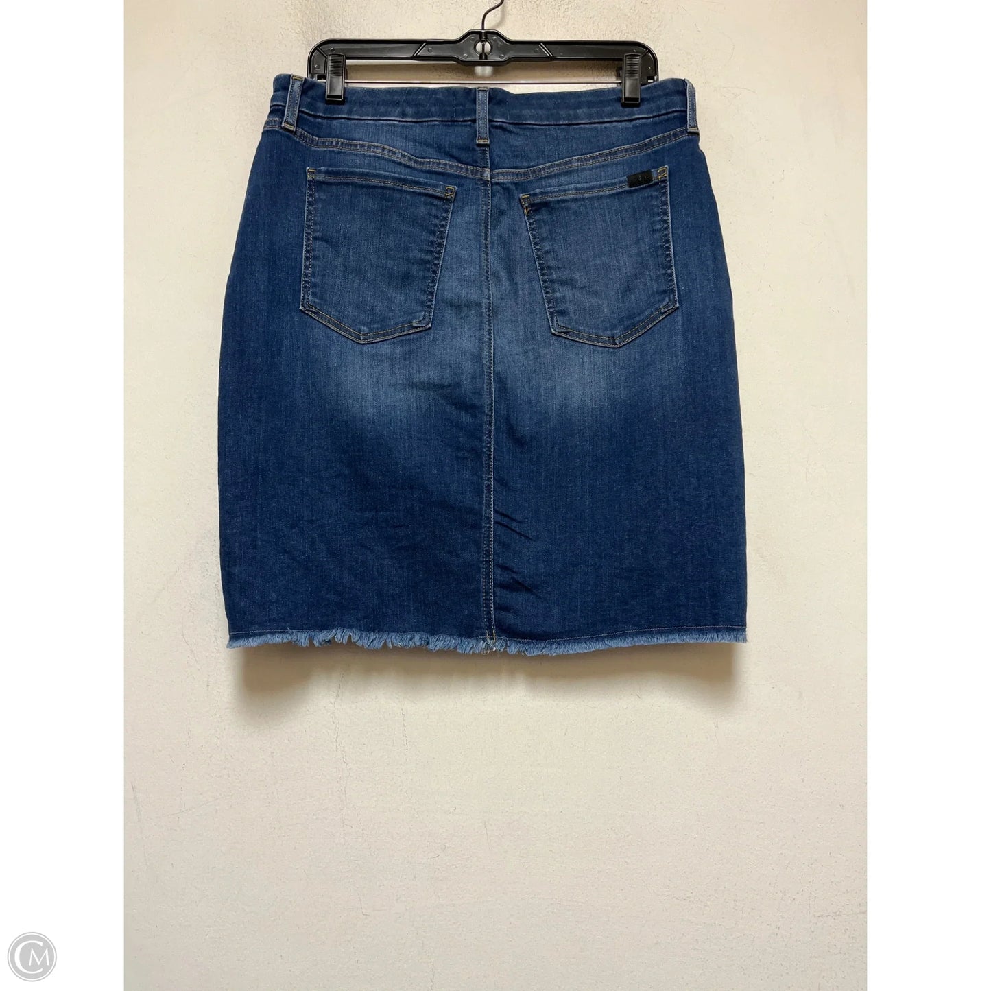Skirt Midi By 7 For All Mankind In Blue Denim, Size: 10