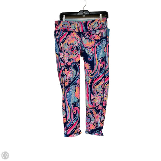 Pants Designer By Lilly Pulitzer In Blue & Pink, Size: L