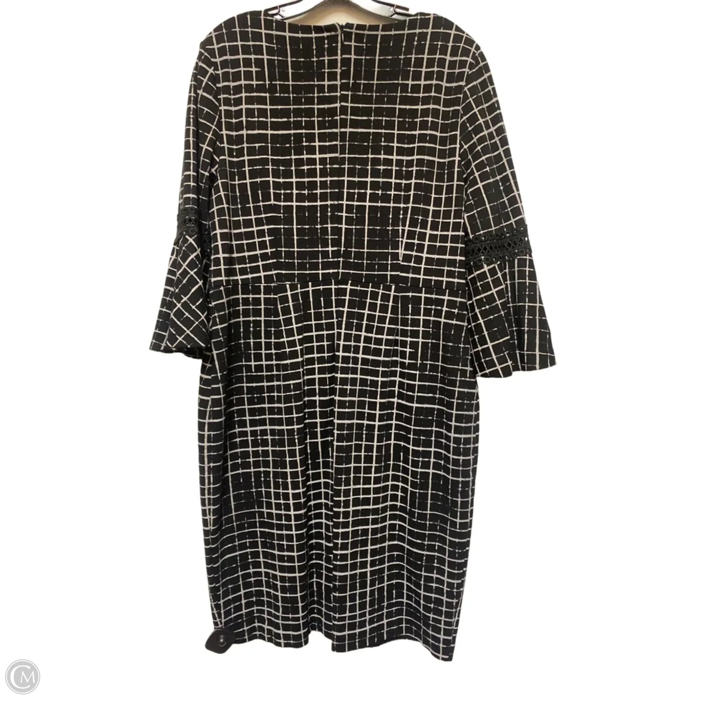 Dress Casual Midi By Isaac Mizrahi In Black & White, Size: Xl