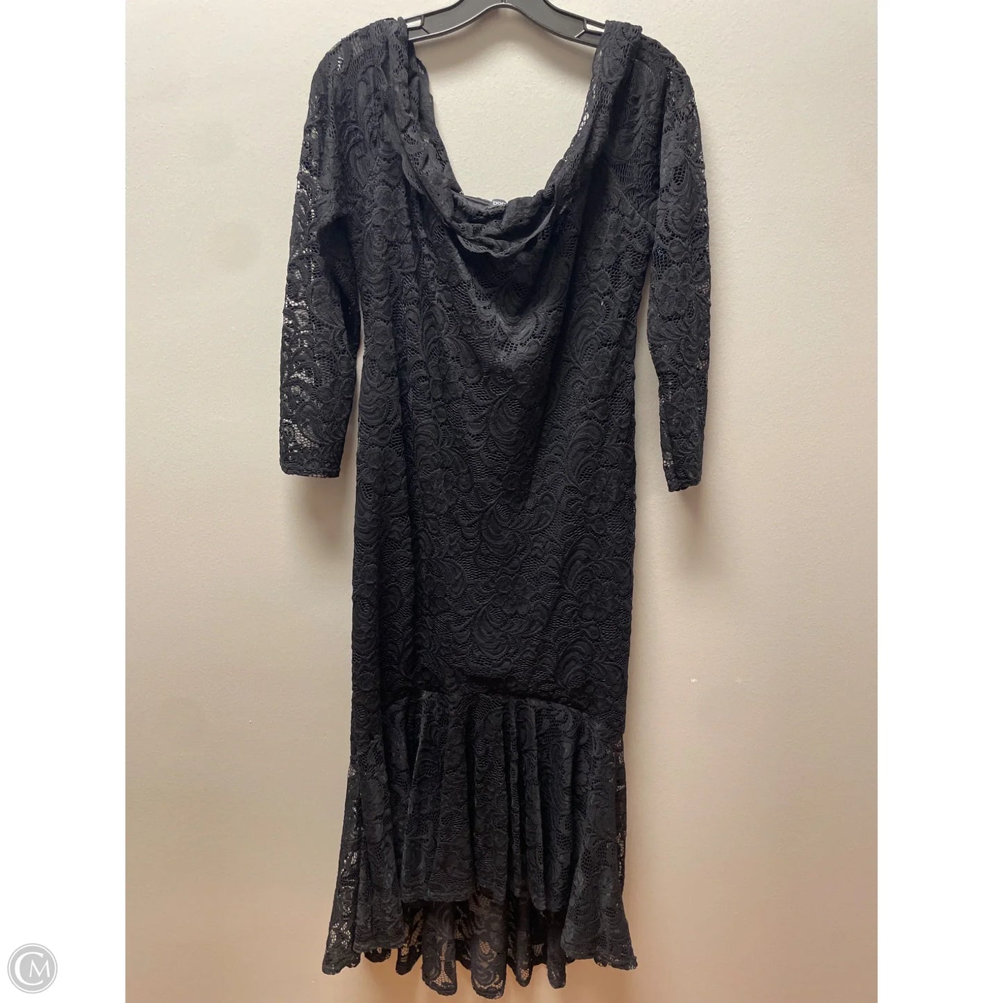 Dress Casual Midi By Boohoo Boutique In Black, Size: Xl