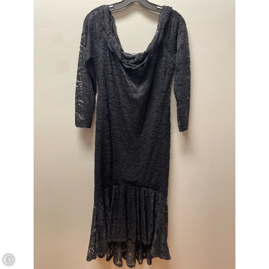 Dress Casual Midi By Boohoo Boutique In Black, Size: Xl