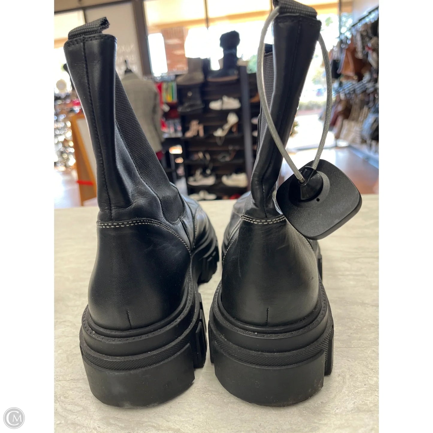 Boots Ankle Flats By Marc Fisher In Black, Size: 10