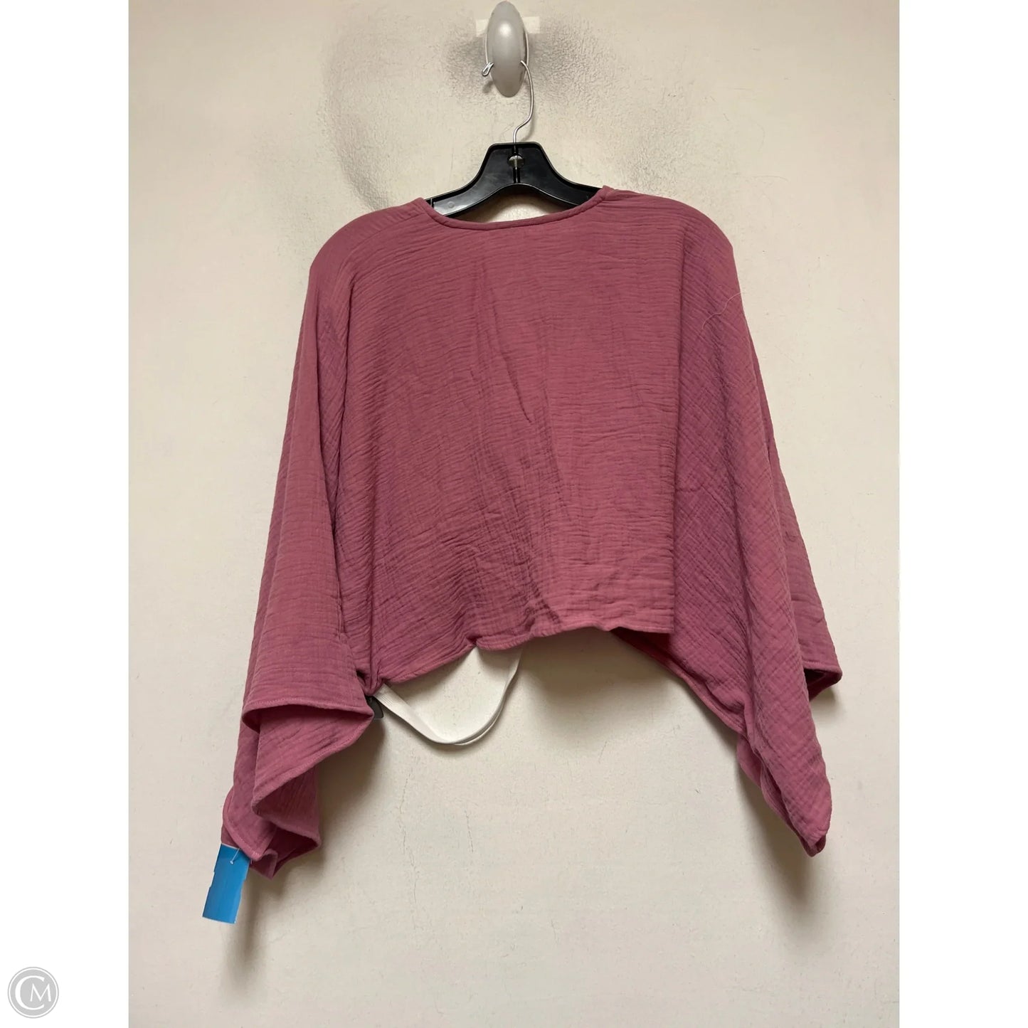 Top Short Sleeve By Commense In Pink, Size: S