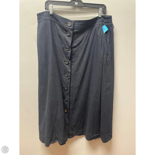 Skirt Midi By Ann Taylor In Black, Size: 16