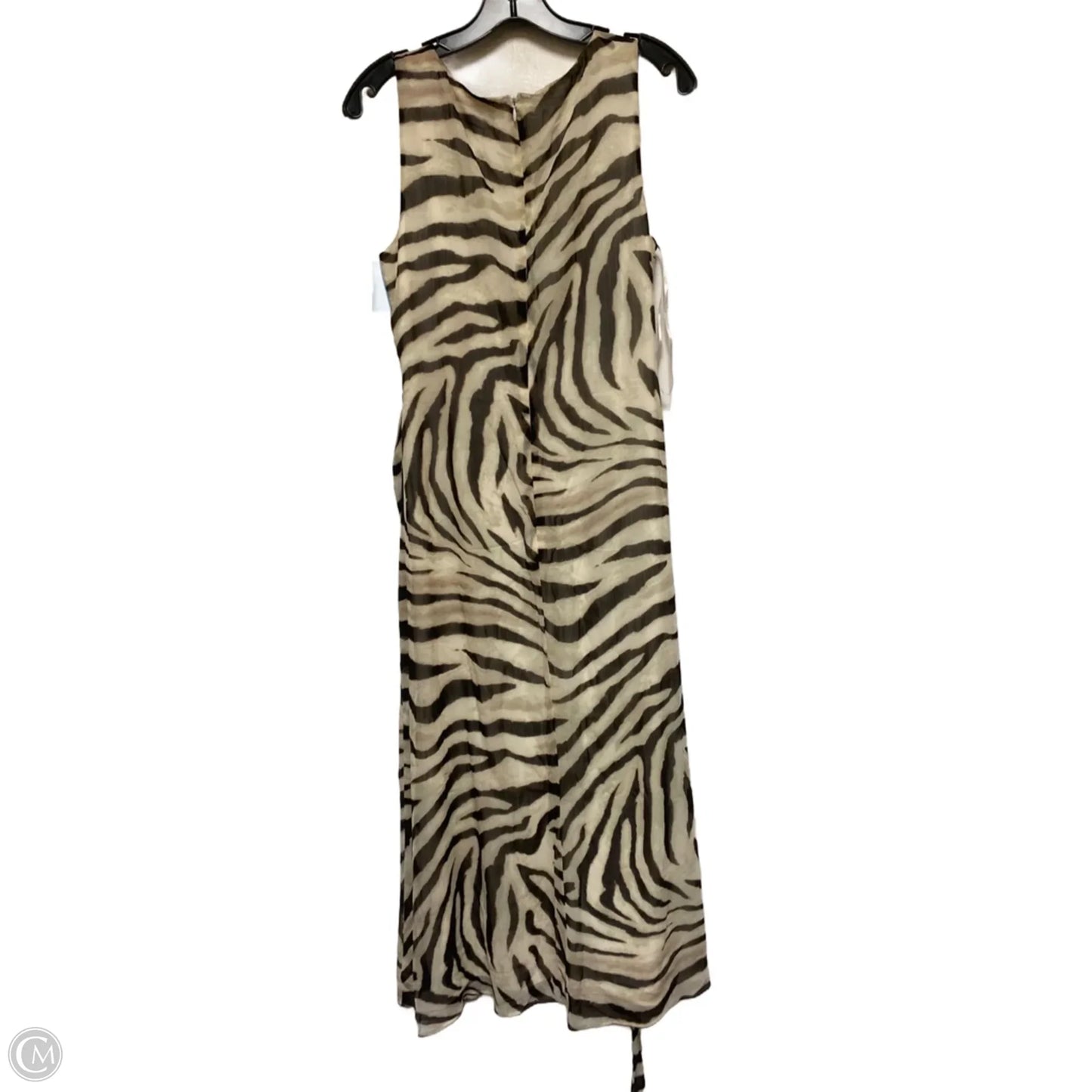 Dress Casual Midi By Lauren By Ralph Lauren In Zebra Print, Size: S