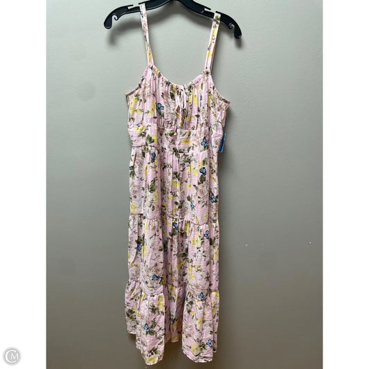 Dress Casual Midi By Inc In Floral Print, Size: L