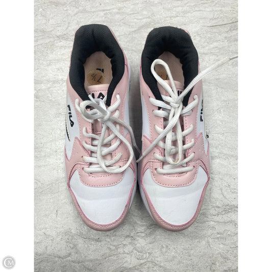 Shoes Sneakers By Fila In Pink & White, Size: 7.5