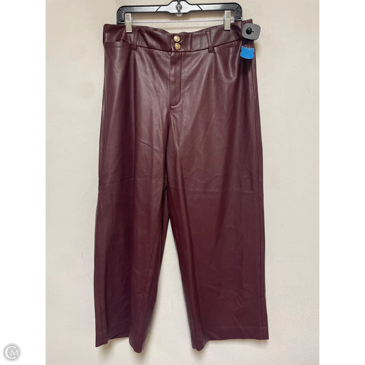 Pants Cropped By Chicos In Maroon, Size: 12