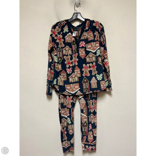 Pajamas 2pc By Disney In Blue & Brown, Size: M