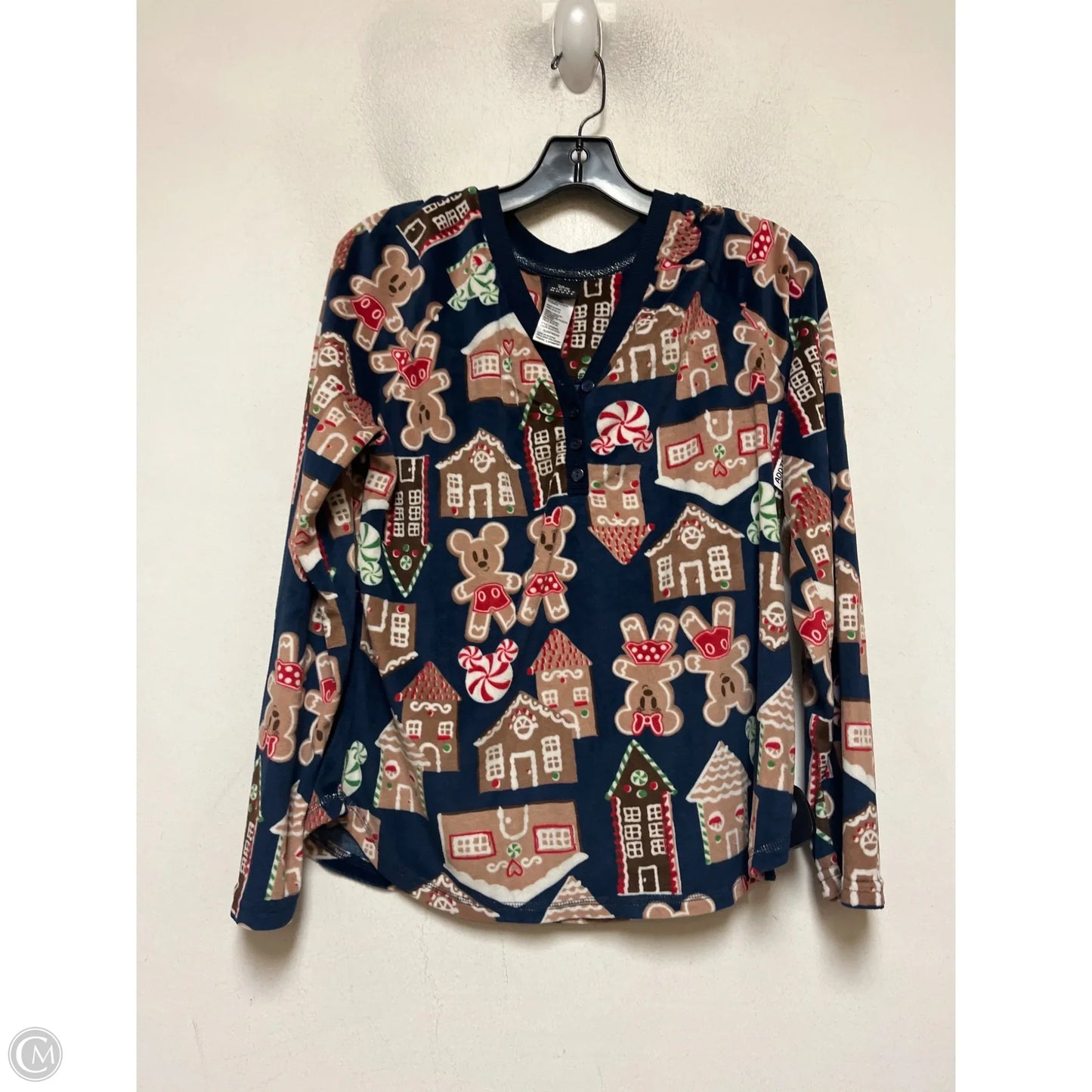 Pajamas 2pc By Disney In Blue & Brown, Size: M