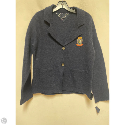 Sweater Cardigan By Tommy Hilfiger In Blue, Size: L