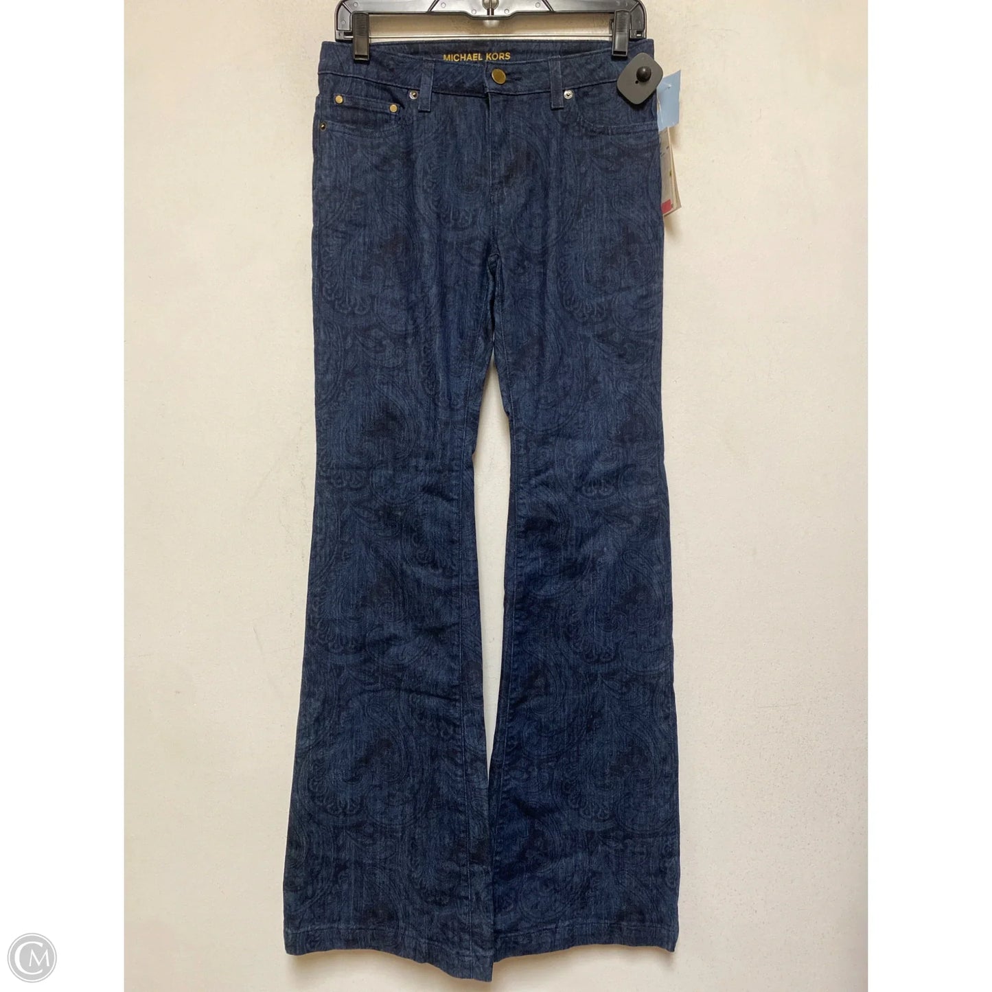 Jeans Flared By Michael By Michael Kors In Paisley Print, Size: 4