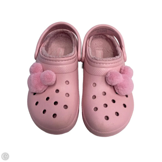 Shoes Flats By Crocs In Pink, Size: 8