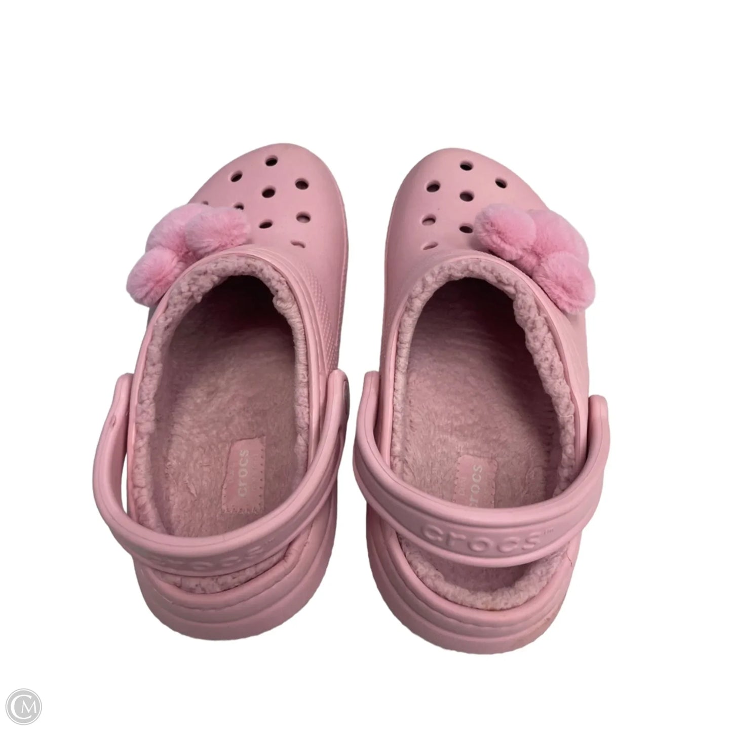 Shoes Flats By Crocs In Pink, Size: 8