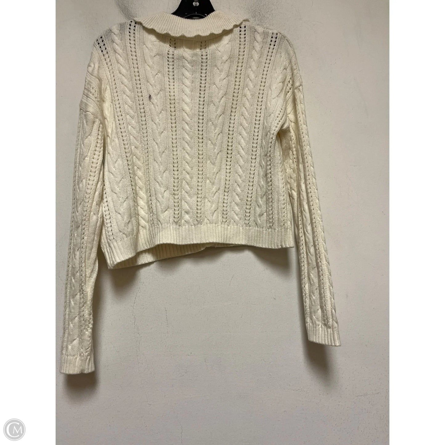 Cardigan By Clothes Mentor In Cream, Size: S
