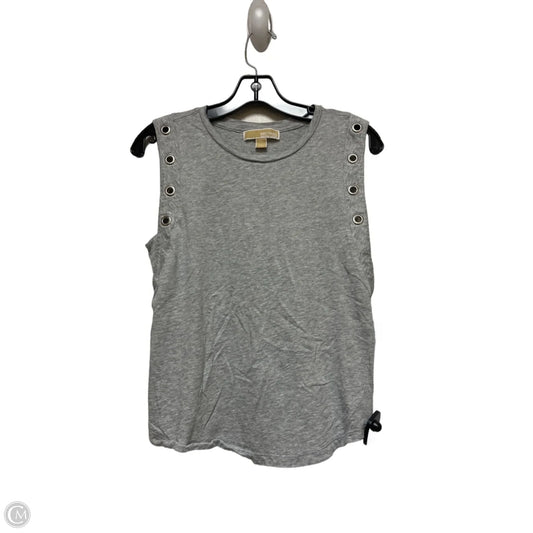 Top Sleeveless By Michael By Michael Kors In Grey & Silver, Size: S