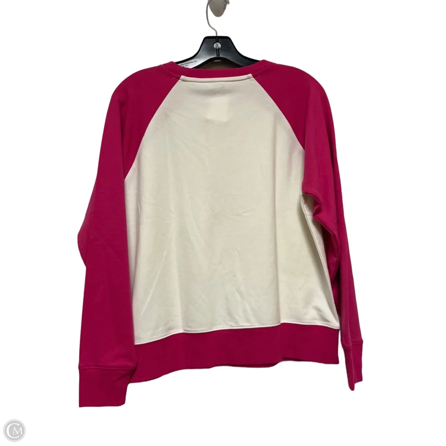 Top Long Sleeve By J. Crew In Pink & White, Size: S