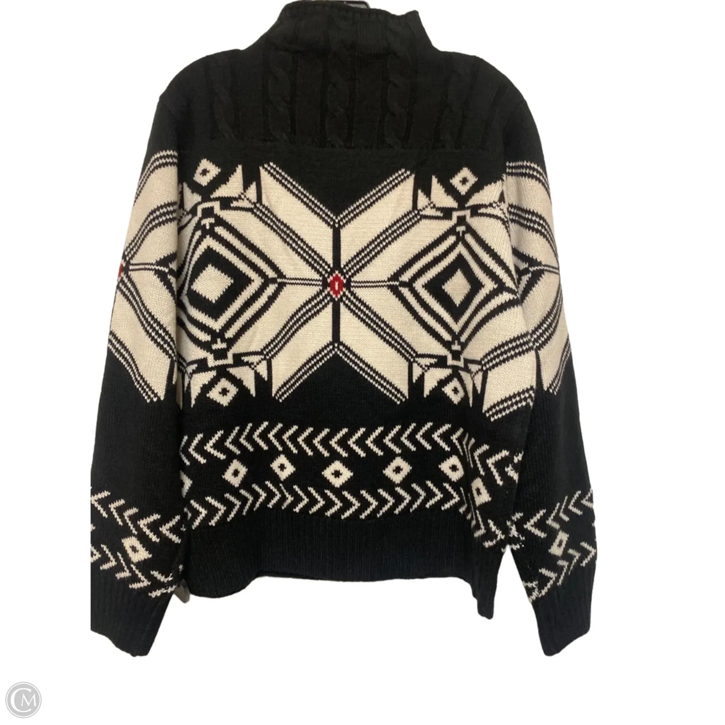 Sweater By Weatherproof In Black & White, Size: Xl