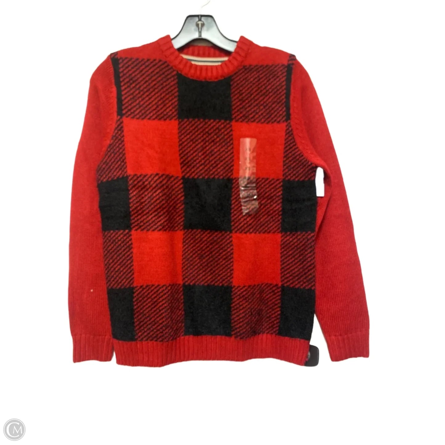 Sweater By Weatherproof In Black & Red, Size: Xs