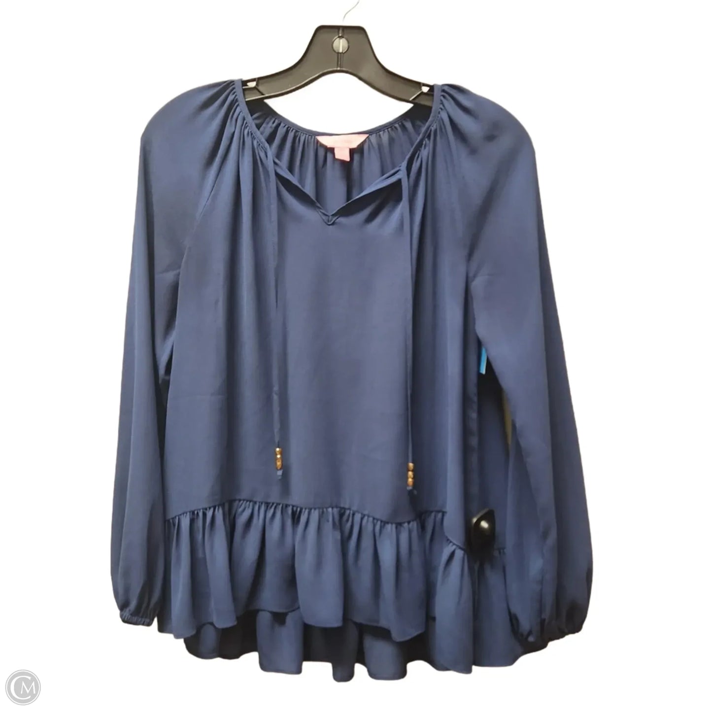 Top Long Sleeve Designer By Lilly Pulitzer In Navy, Size: Xxs