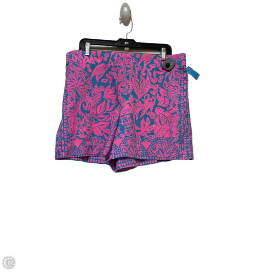 Shorts Designer By Lilly Pulitzer In Blue & Pink, Size: Xl