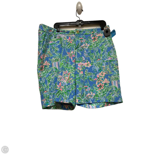 Shorts Designer By Lilly Pulitzer In Blue & Green, Size: 14