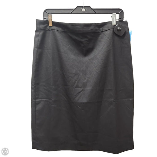 Skirt Midi By Banana Republic In Black, Size: 12