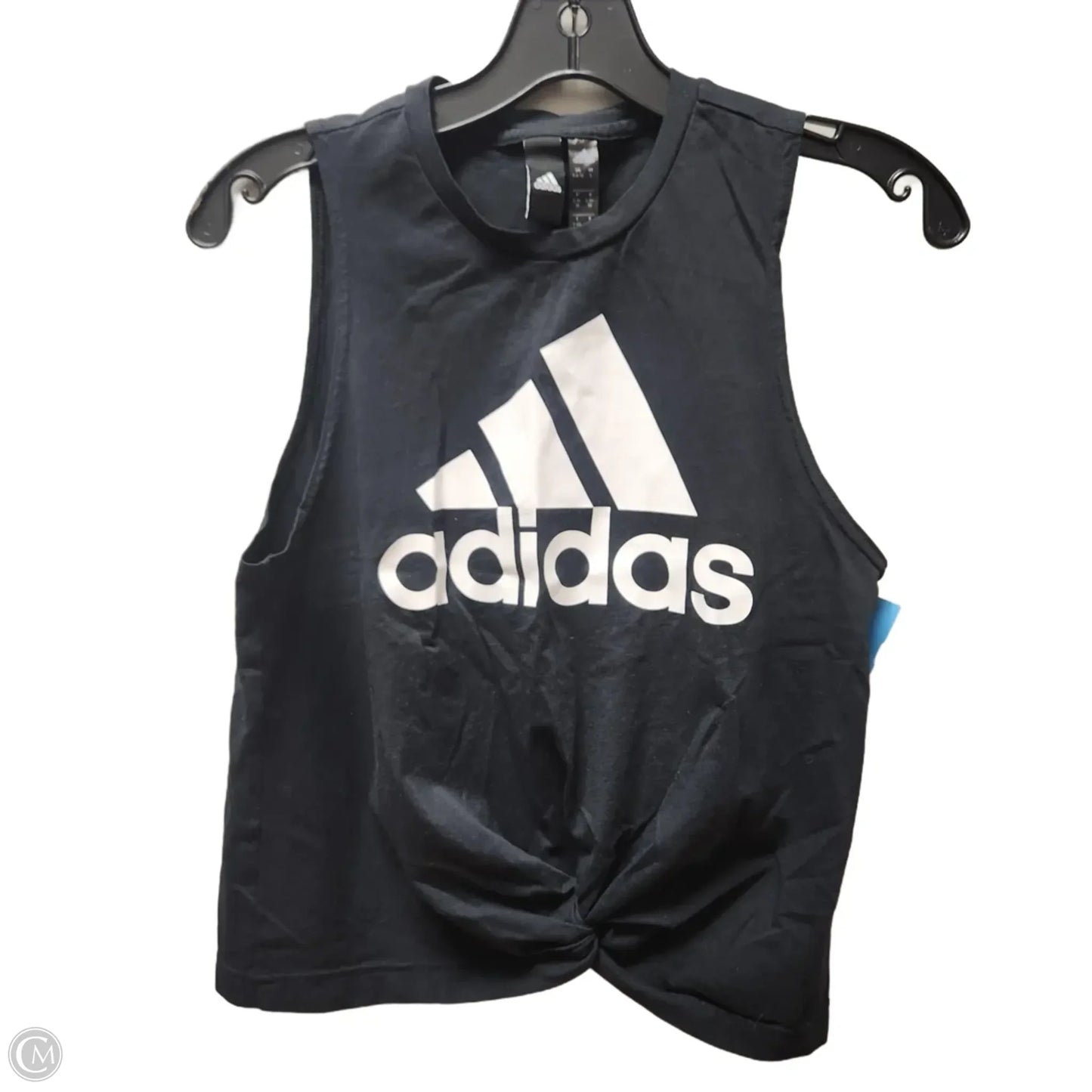 Athletic Tank Top By Adidas In Black & White, Size: S
