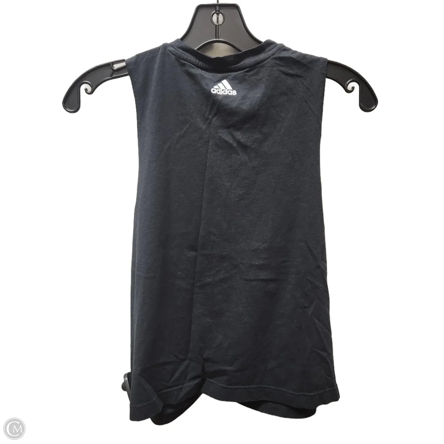 Athletic Tank Top By Adidas In Black & White, Size: S