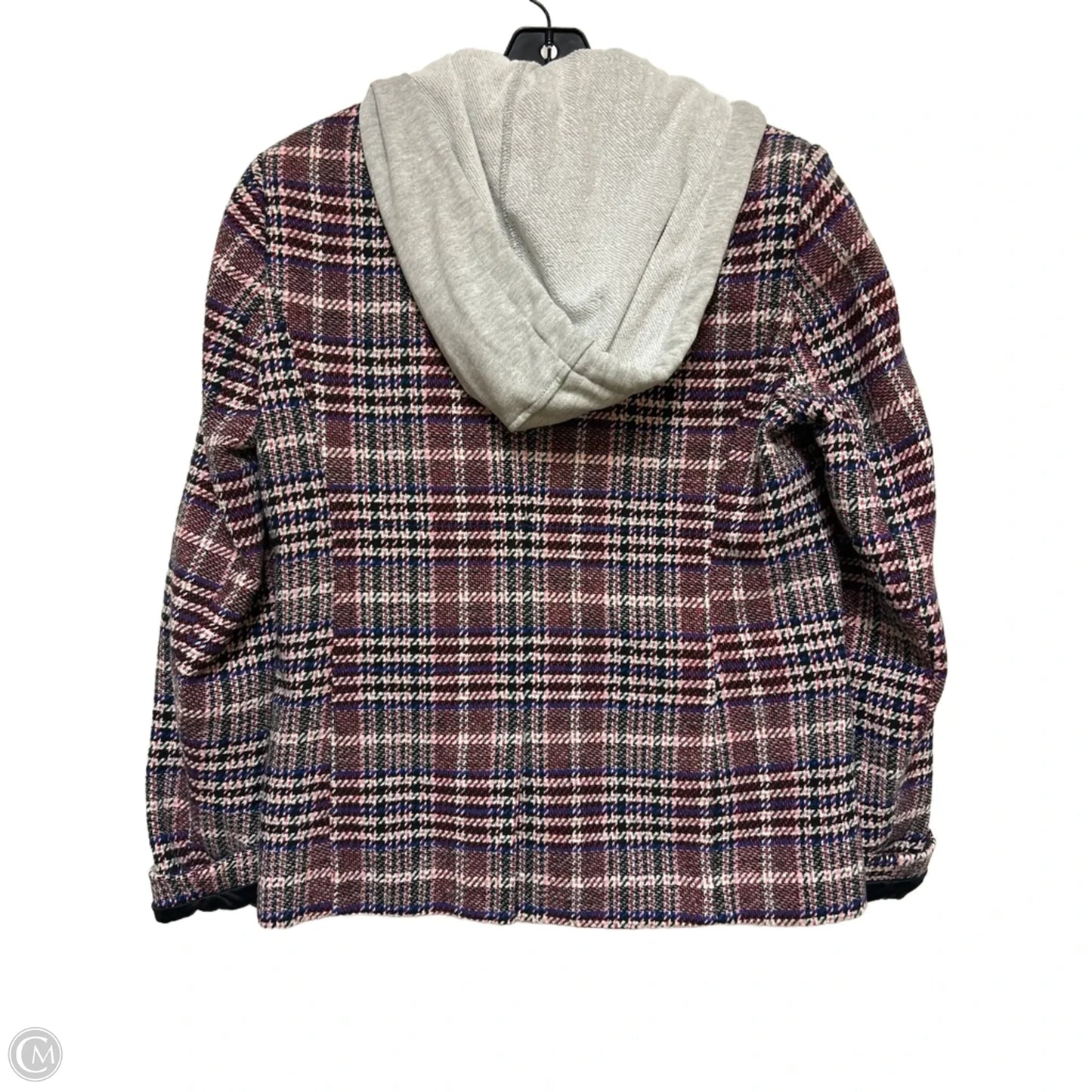 Blazer By Clothes Mentor In Plaid Pattern, Size: M