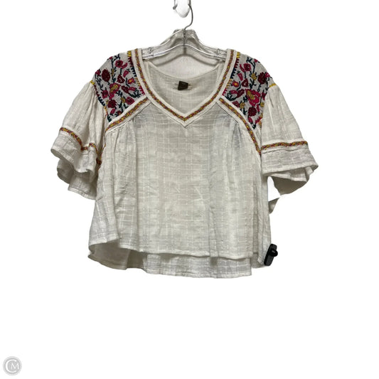 Top Short Sleeve By Pilcro In Floral Print, Size: S