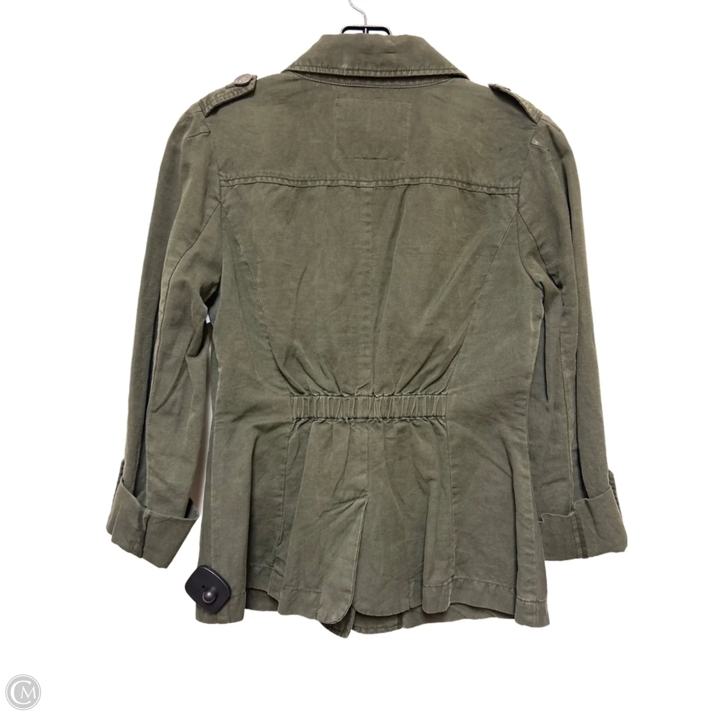 Jacket Shirt By Clothes Mentor In Green, Size: S