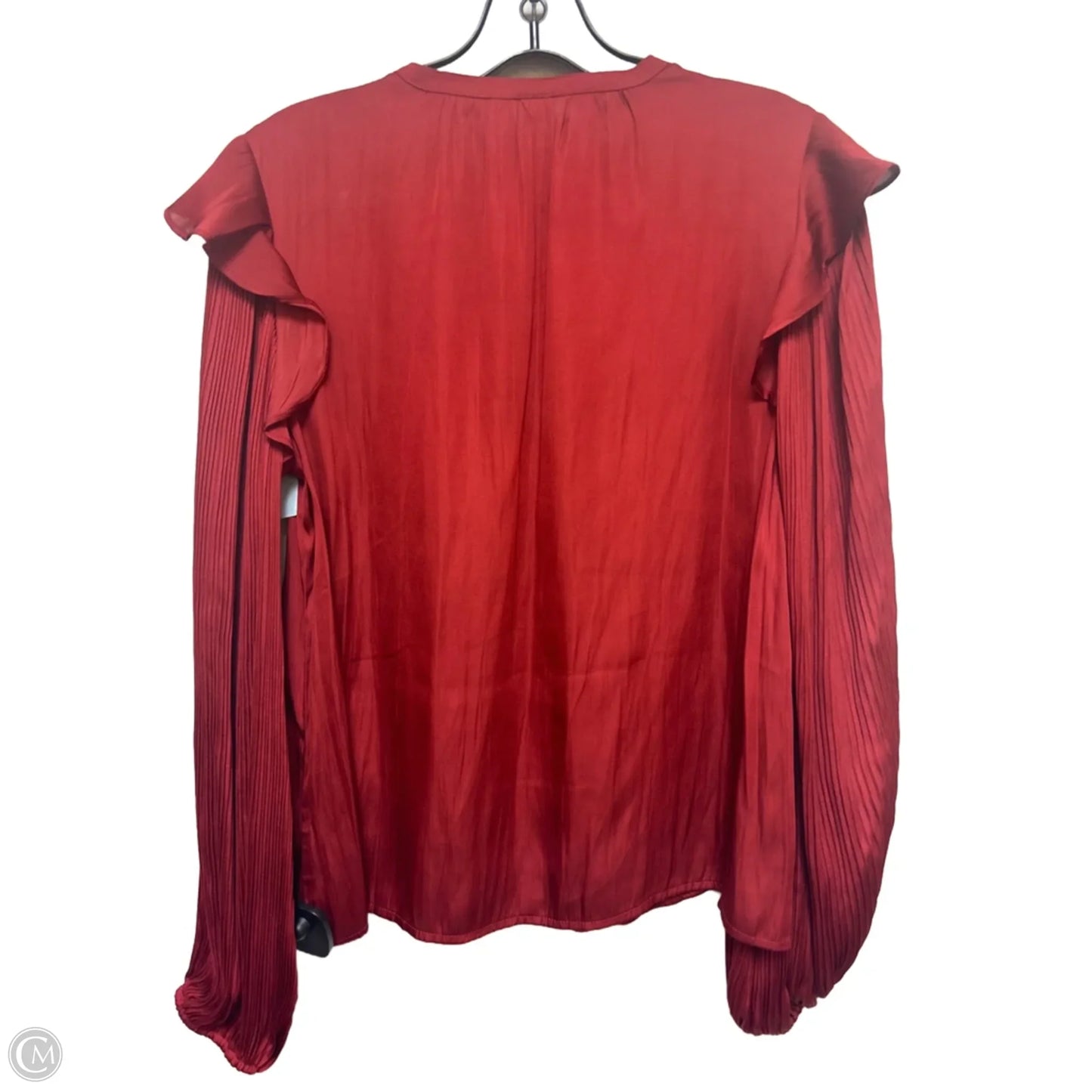 Top Long Sleeve By Dolan Left Coast In Red, Size: S