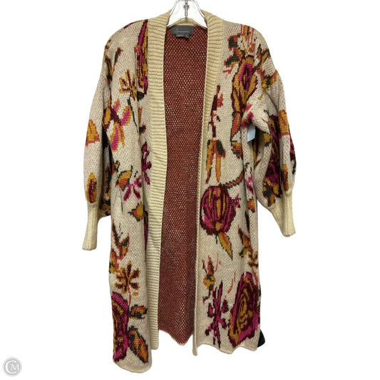 Cardigan By Anthropologie In Floral Print, Size: S