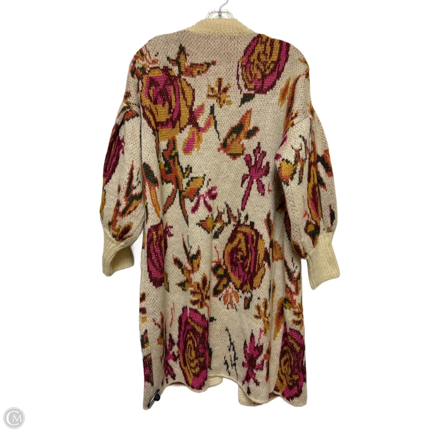 Cardigan By Anthropologie In Floral Print, Size: S