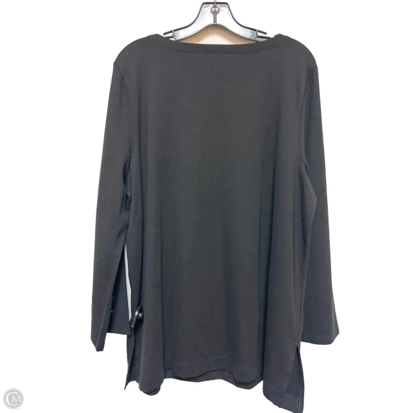 Top Long Sleeve By Chicos In Black, Size: Xl