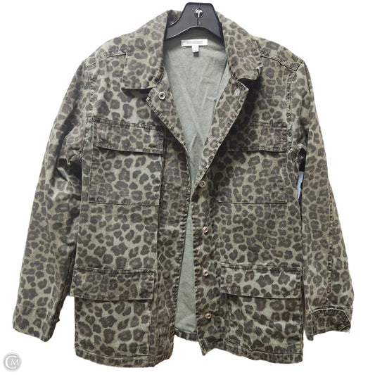 Jacket Denim By Good American In Animal Print, Size: S